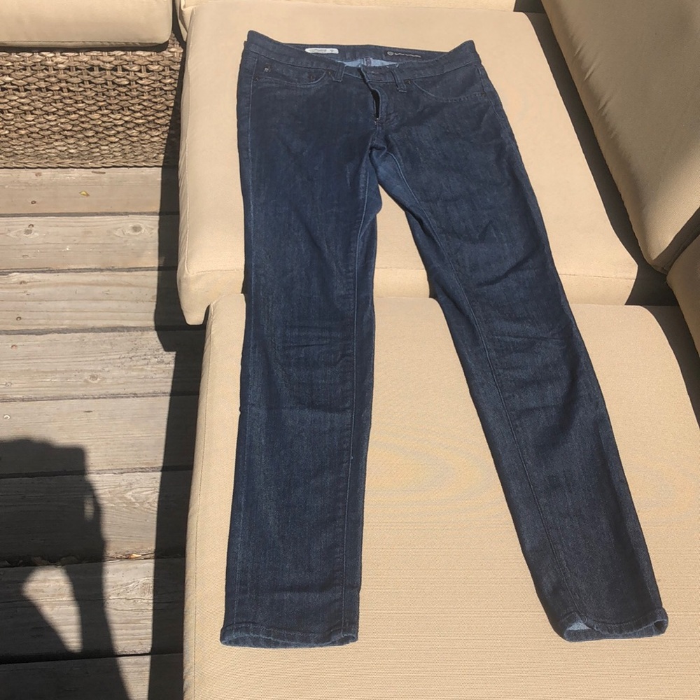 AG dark denim skinny jeans